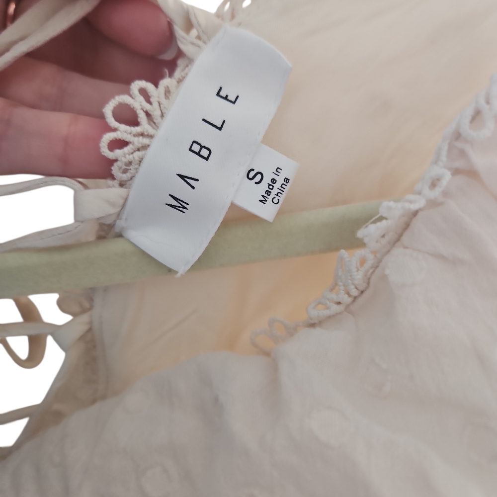 MABLE Cream Ruffle Dress - Picture 5 of 6